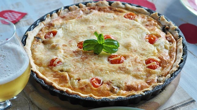 Vegane Spinat Quiche