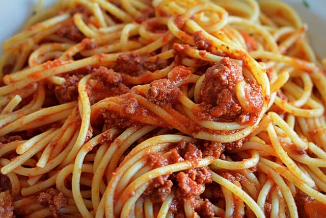 Low Carb Spaghetti aus Konjakmehl mit Tomatensoße