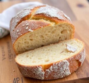brot backen mit frischer hefe und weizenmehl 405