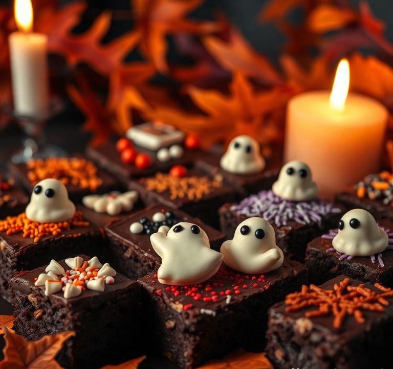 halloween brownies