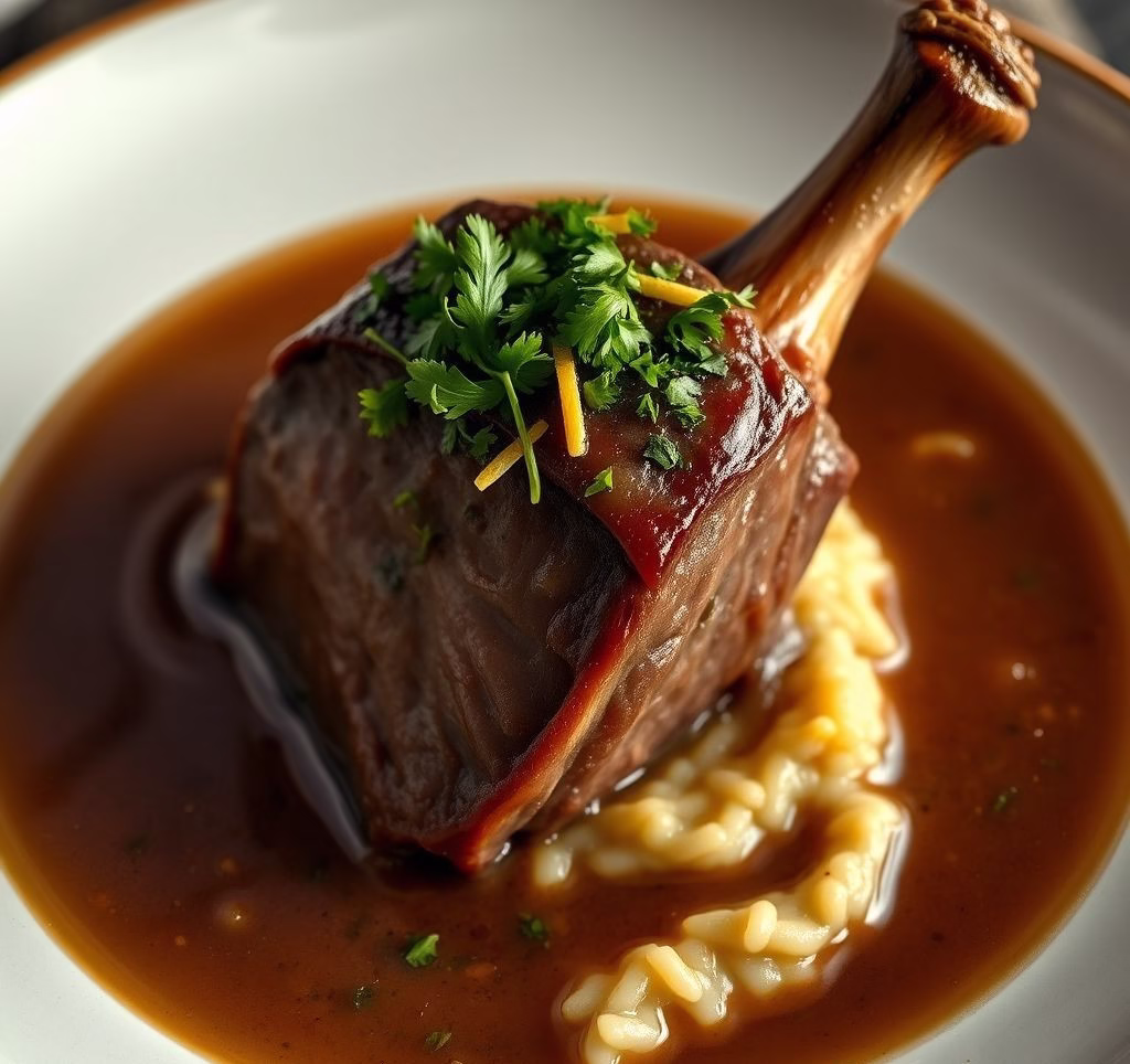 Ossobuco Rezept Original: Mailänder Kalbshaxe in Weißwein