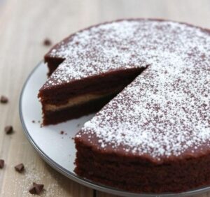 schoko kuchen mit schoko füllung