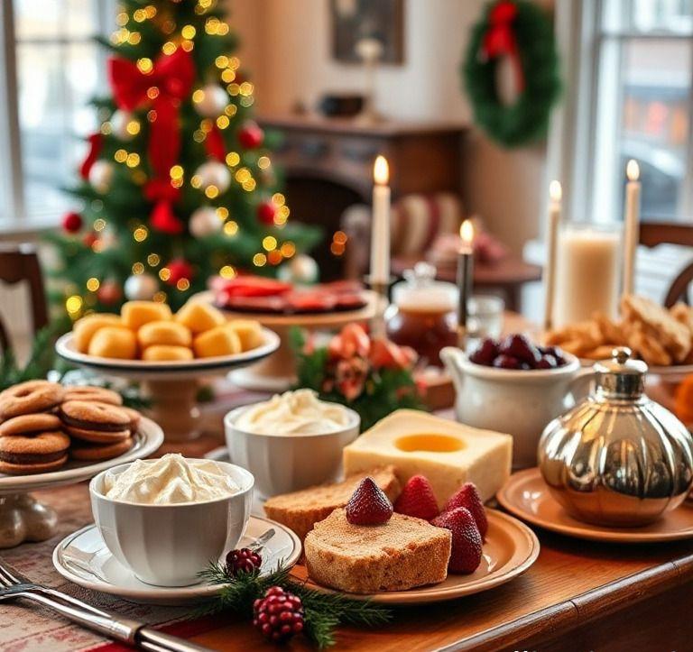 weihnachtsfrühstück buffet