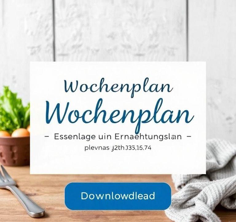 wochenplan essen vorlage